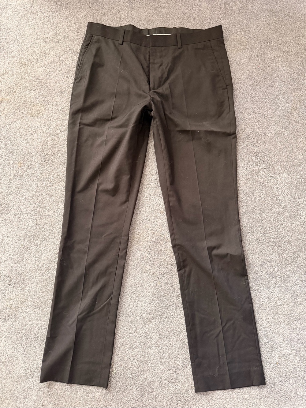 H&M Men’s 32R Slim Fit Dress Pants Charcoal Gray Trousers